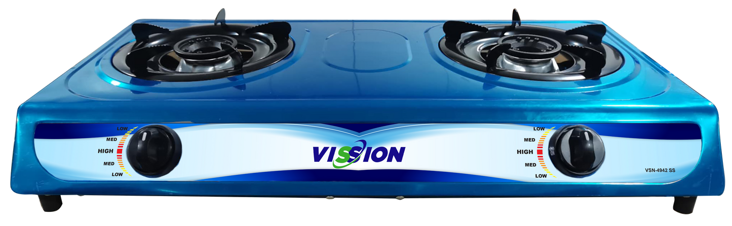 VSN-4942SS Vission Double Burner Gas Stove