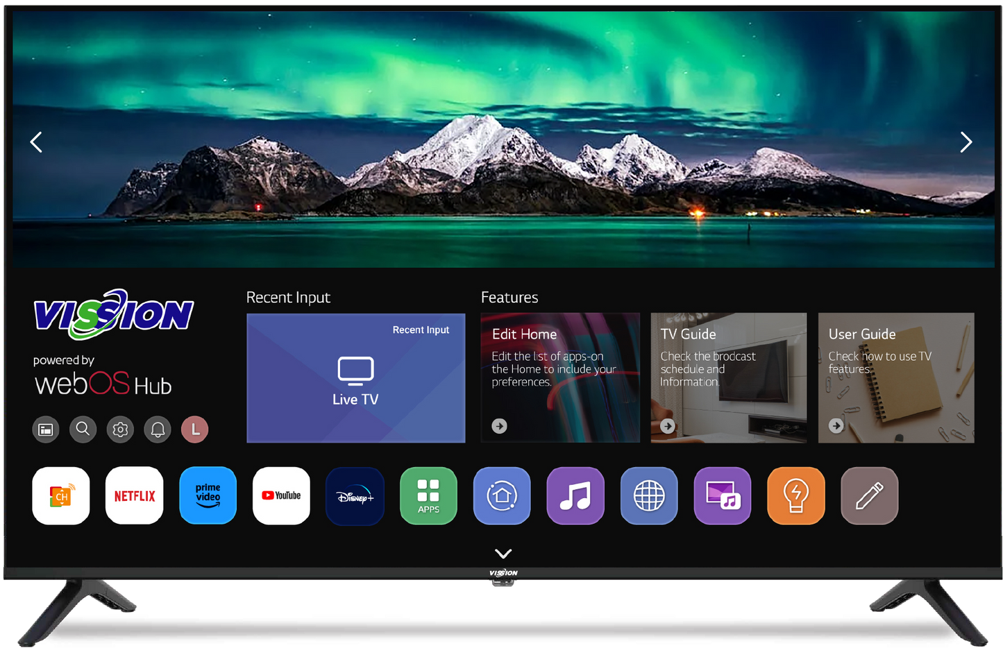 VSN-6655 STV- 55” ULTRA HD SMART Web Os TV
