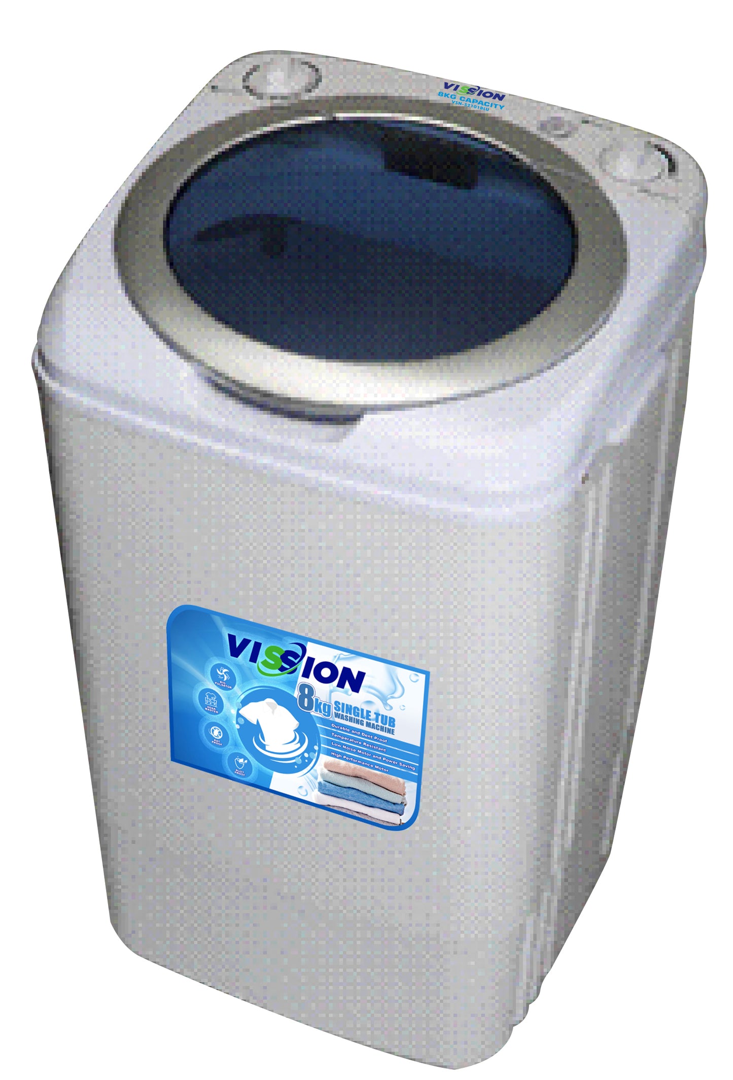 VSN-52101BLU Vission 8kg Single Tub Washing Machine