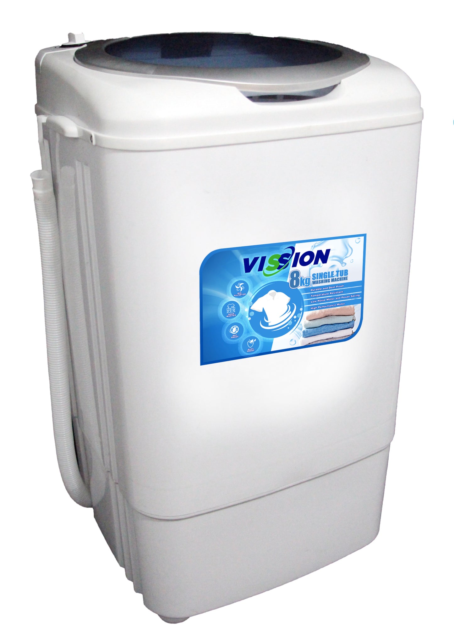 VSN-52101BLU Vission 8kg Single Tub Washing Machine