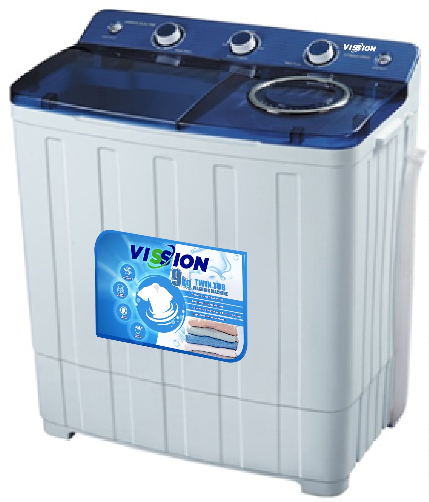 VSN-52102BLU Vission Twin Tub Washing Machine