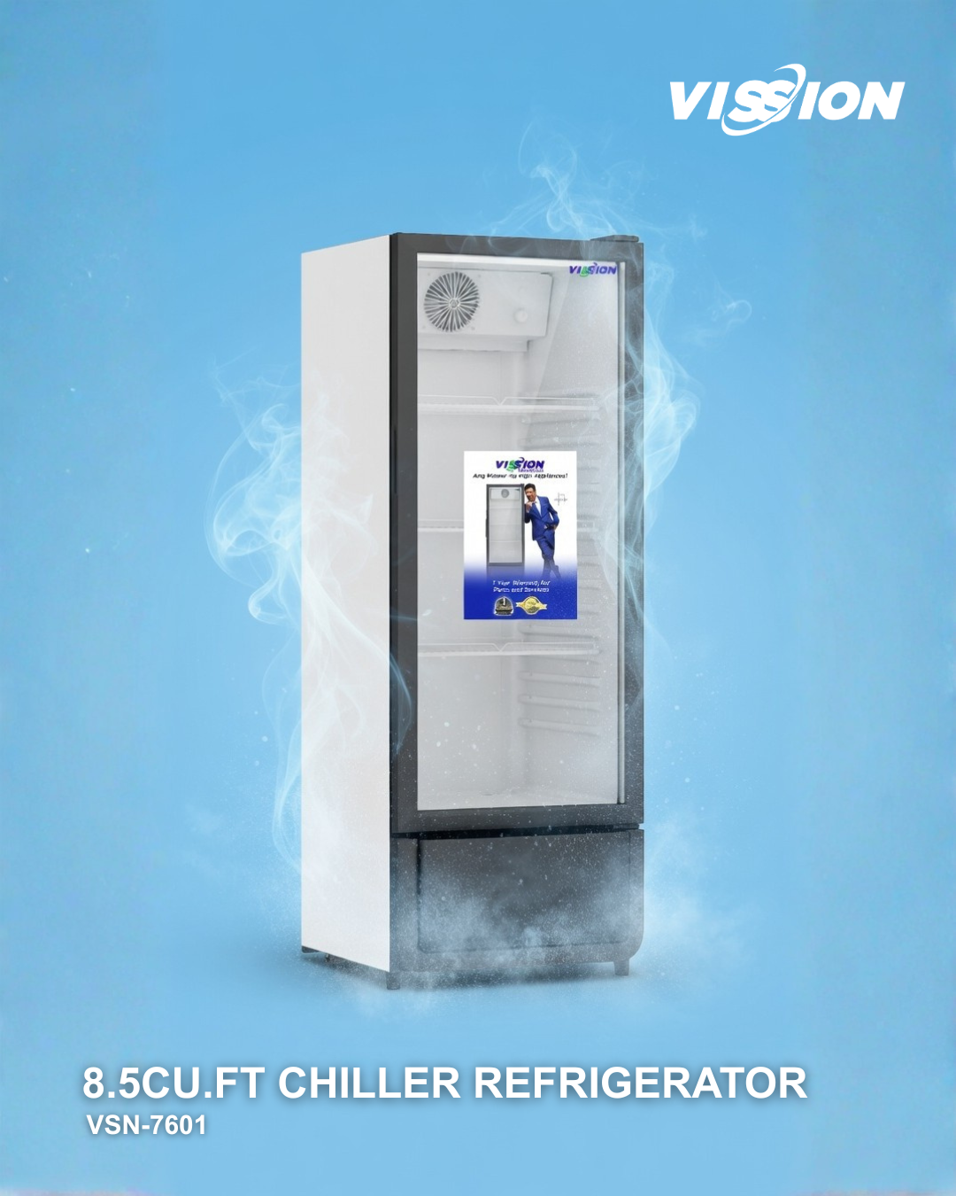8.5 cu.ft No Frost Inverter Upright Chiller